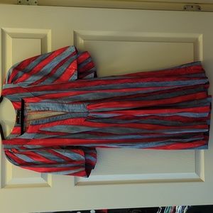 Tuckernuck pomander place red and blue striped short dress